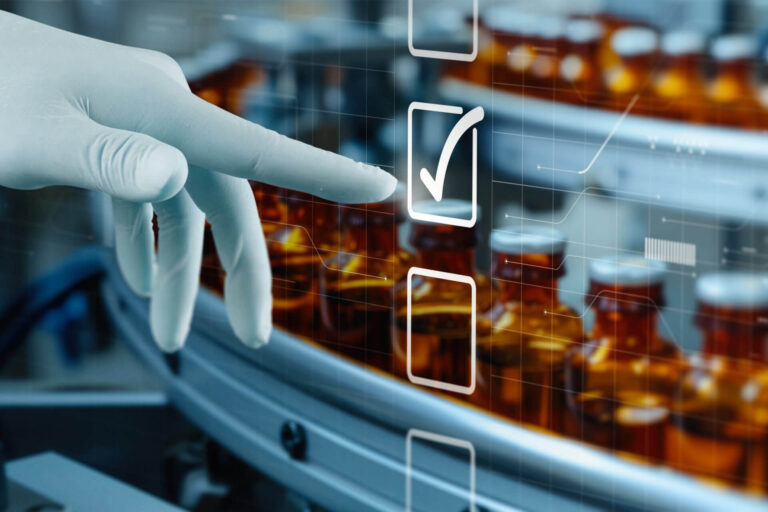 Hand glove pointing on VR of FDA approved