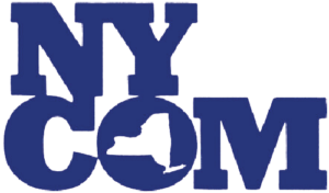 NYcom logo blue