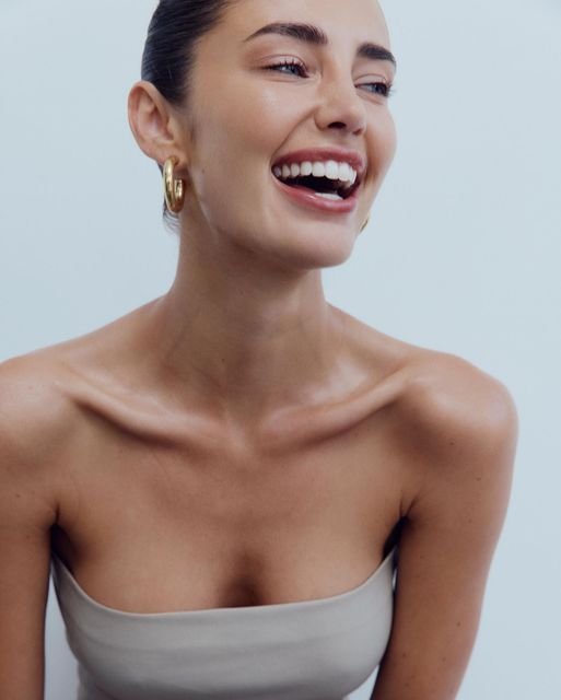 Beautiful woman laughing