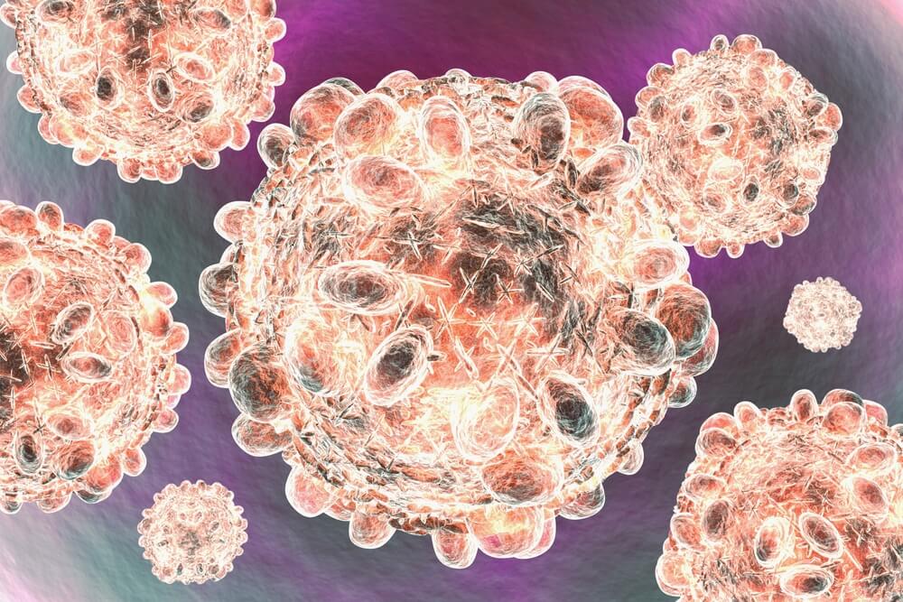 Hepatitis C virus HCV illustration 3D