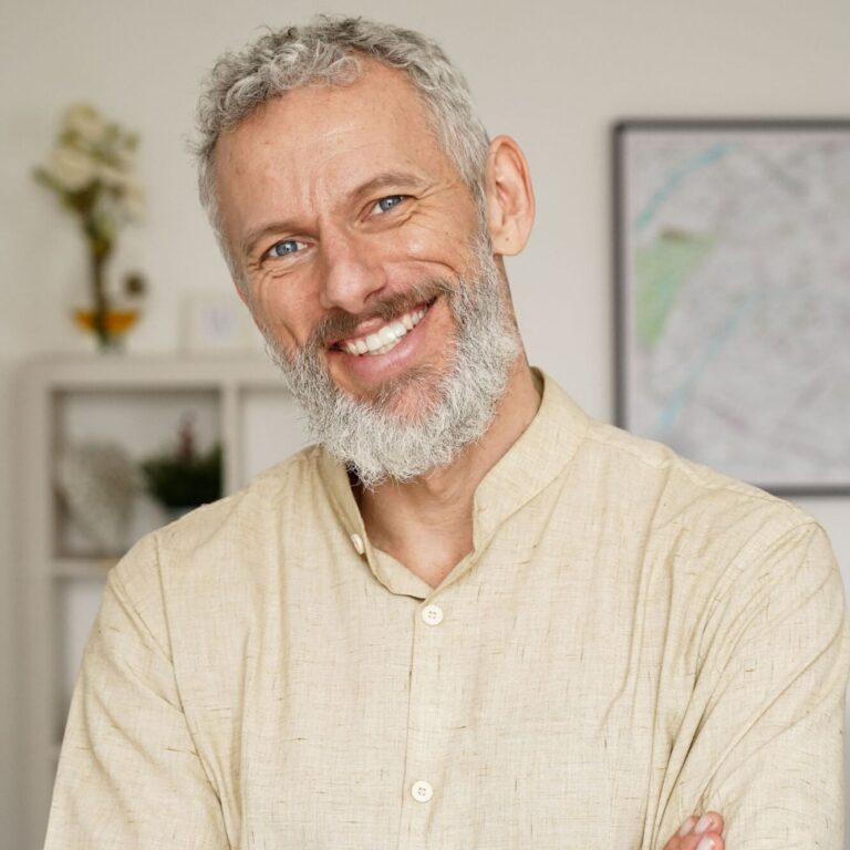 Smiling mature man