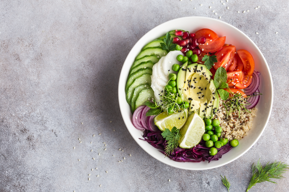 healthy vegan lunch bowl