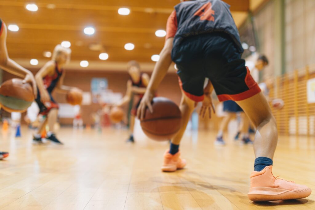Young Basketball Player on Practice Session