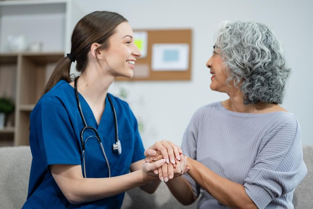 nurse with patient