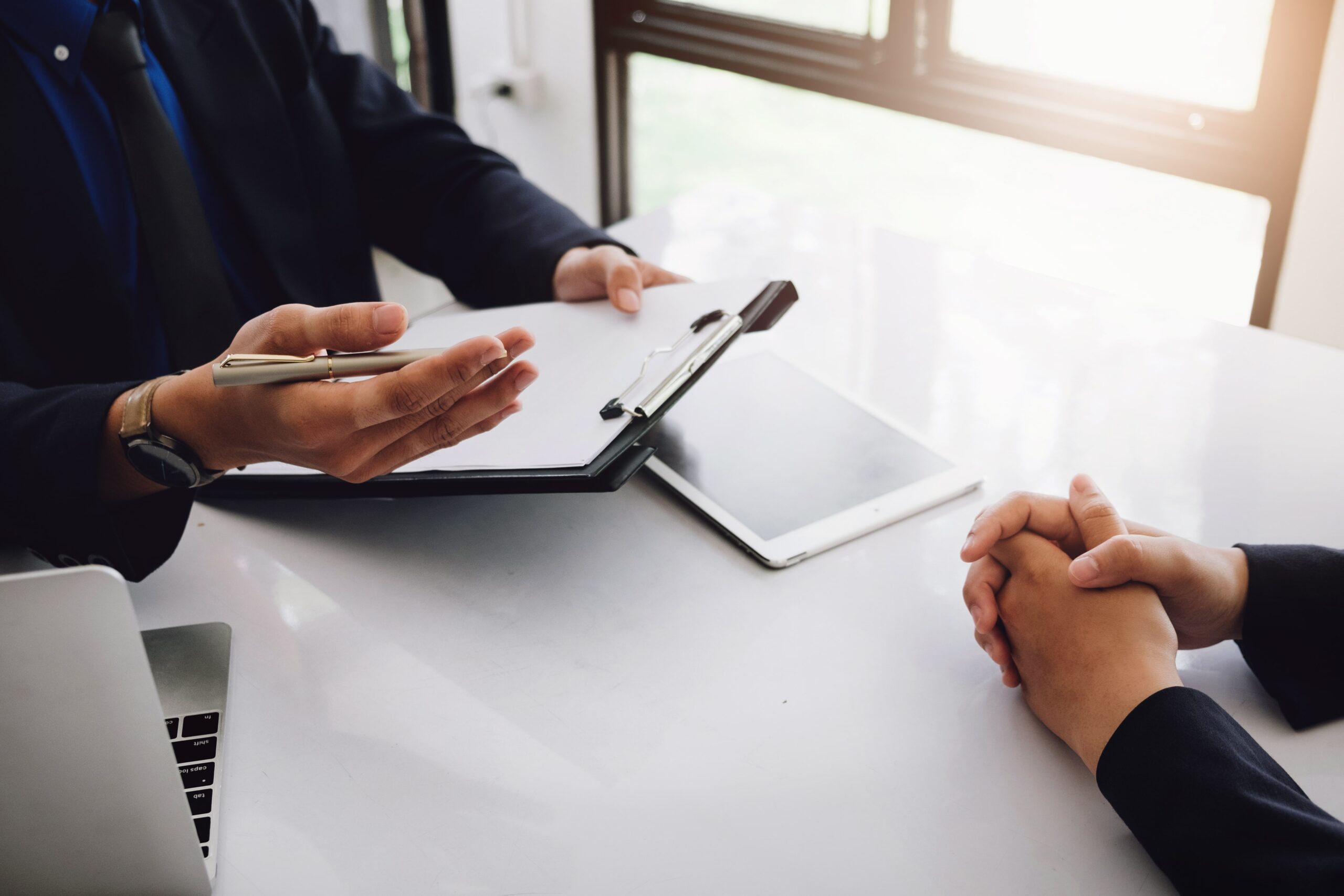 Man having consultation with psychologist