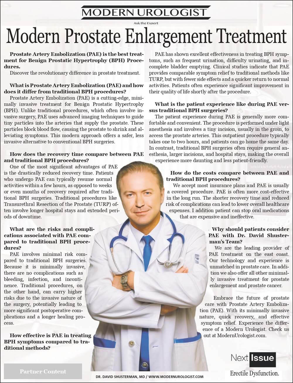 Modern Prostate Enlargement Treatment - Article