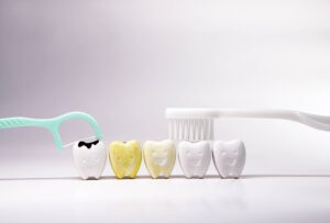 Flossing and brushing your teeth every day Properly can help remove bacterial plaque and food waste