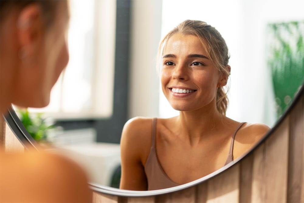 Smiling beautiful confident woman