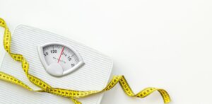 Weight scale and measuring tape