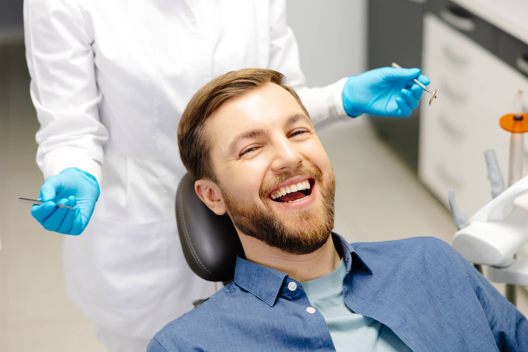 dental patient smiling