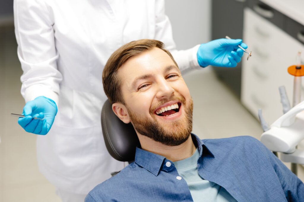 dental patient smiling