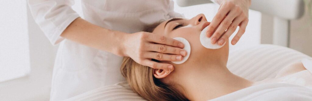 Beautiful Woman getting Med Spa treatment
