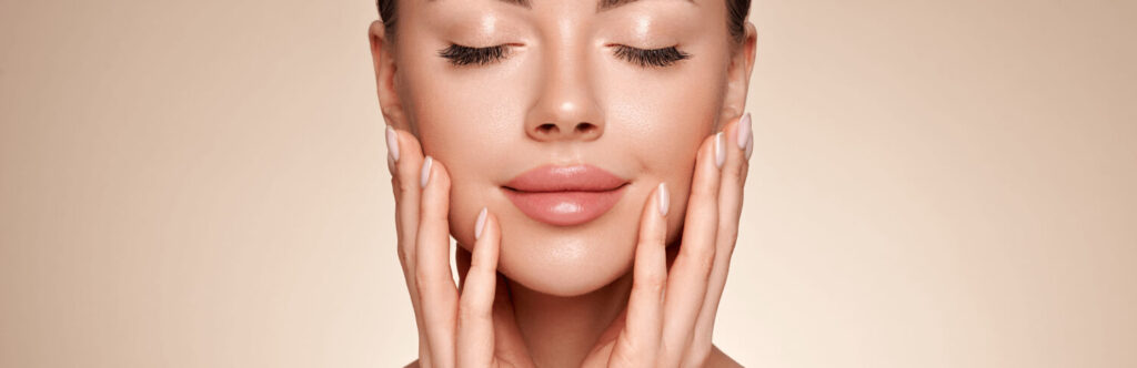 beautiful young woman with clean fresh skin