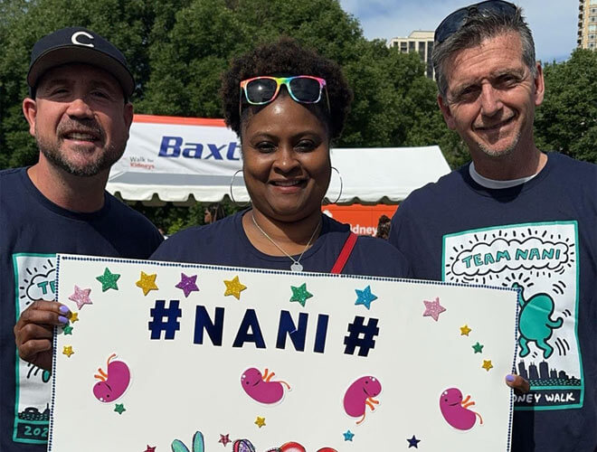 team nani kidney walk event