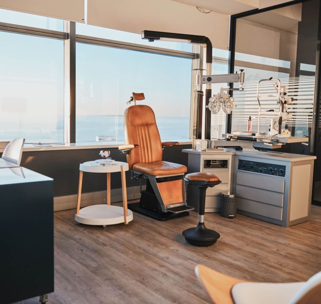 an optometry office
