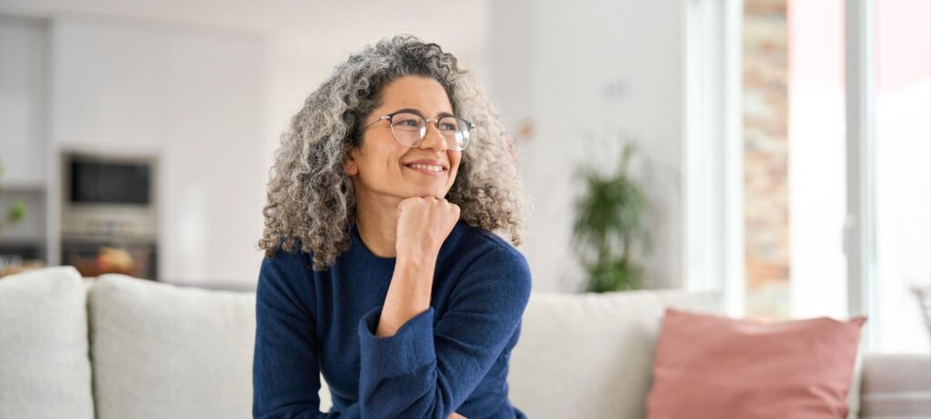 old woman with glasses