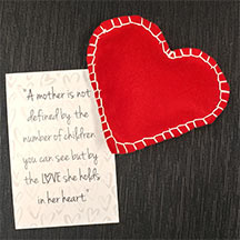 Caring for Coy “A Mother’s Heart” Keepsake