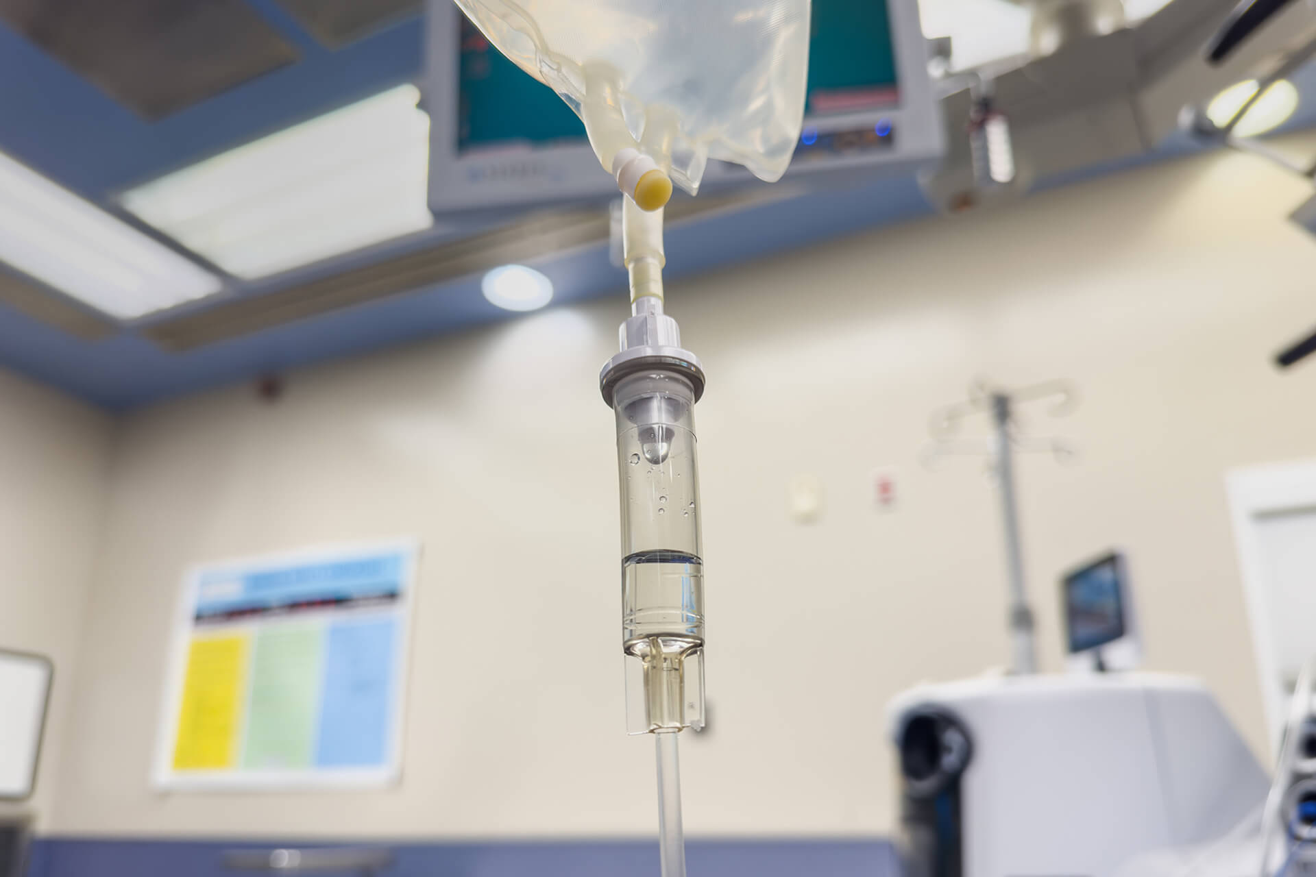 IV drips in hospital