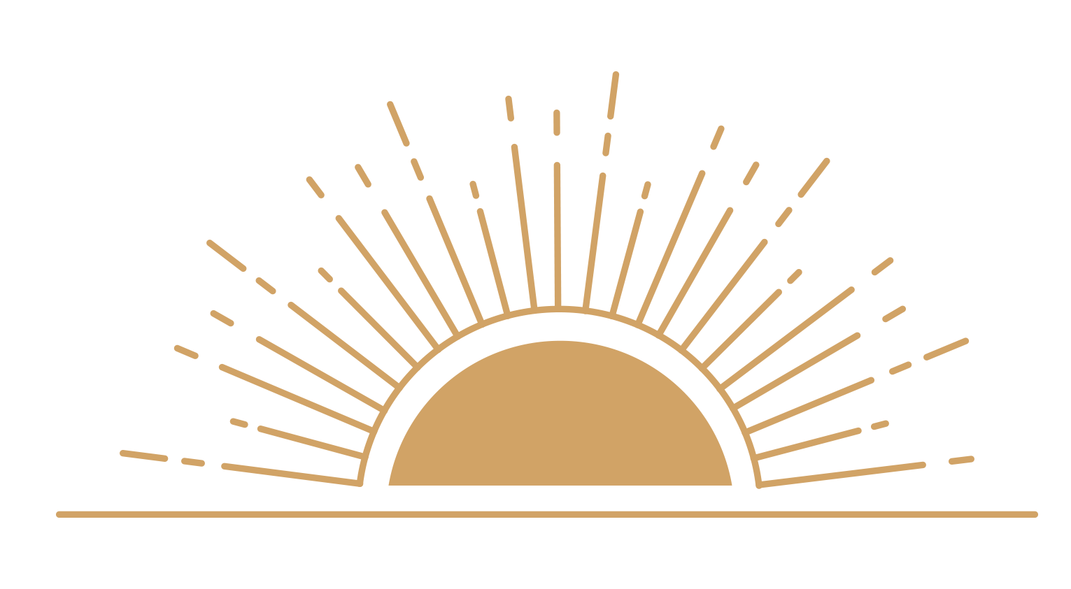 a brown rising sun icon