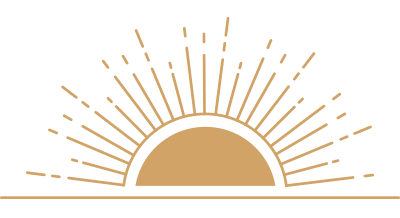 a brown rising sun icon