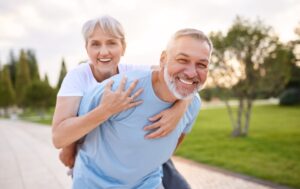 happy elderly couple