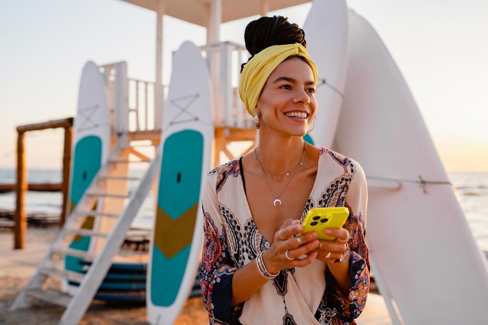 woman with Yellow Headband