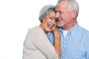 old couple smiling