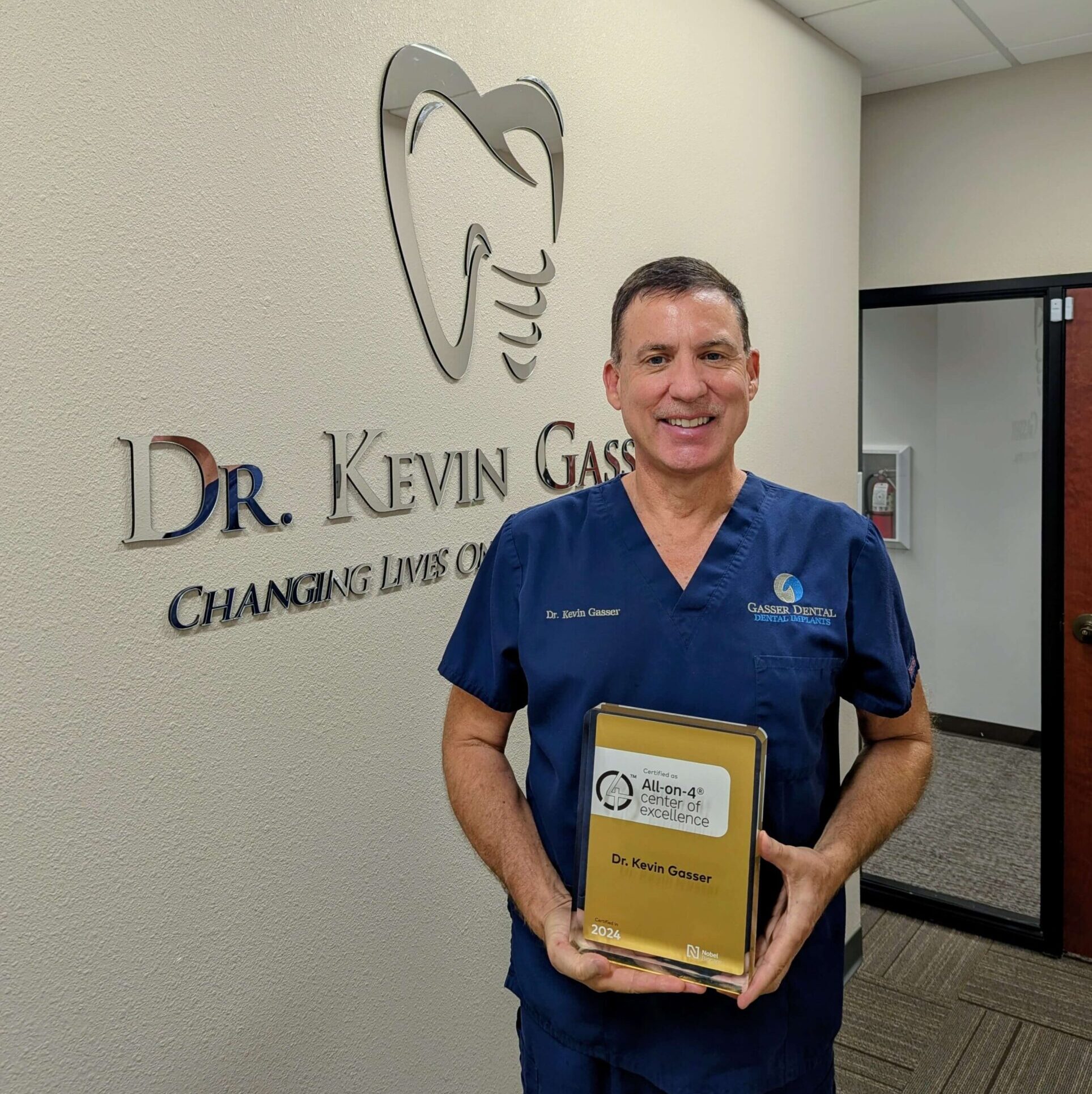 Experience matters — Dr. Gasser has been recognized as an All-on-4® Center of Excellence for his expertise in implant dentistry.