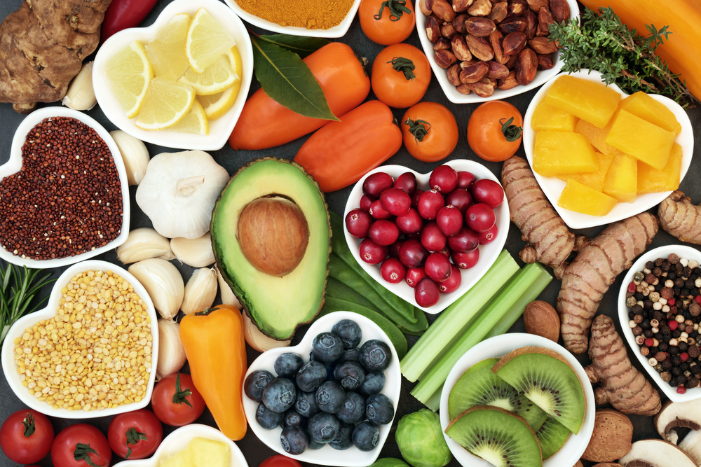 Health food for fitness conceptwith immune boosting properties