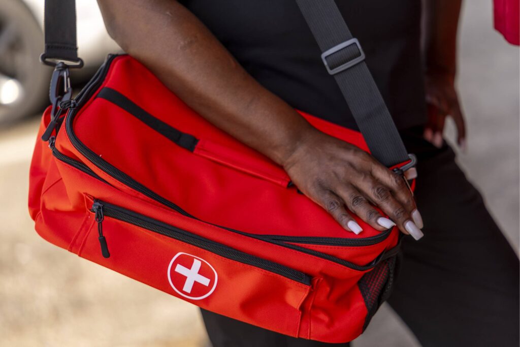 an Atickyaid Mini First Aid Kit, a portable and compact medical kit designed for various uses