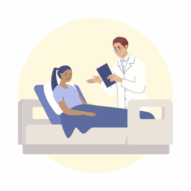 illustration - hospital follow-up care