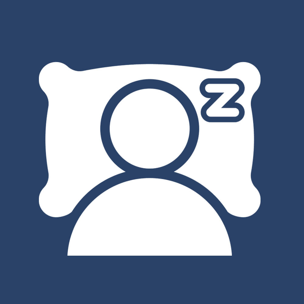 graphic icon that represents sleep