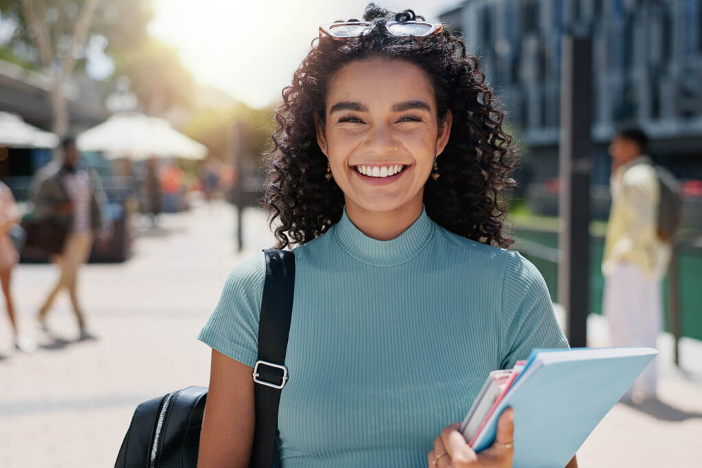 smiling student girl