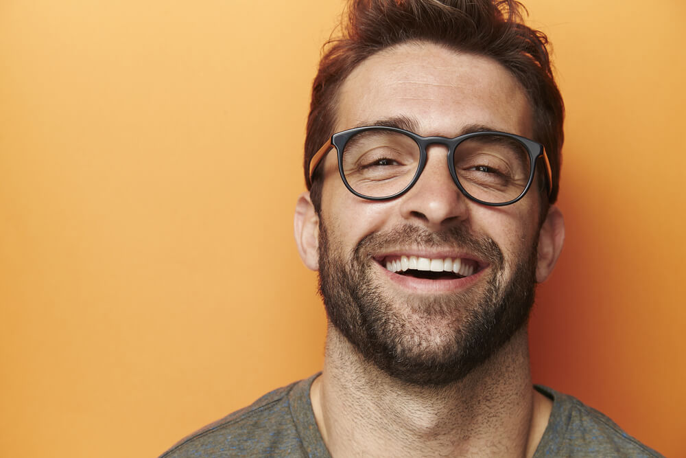 Man laughing