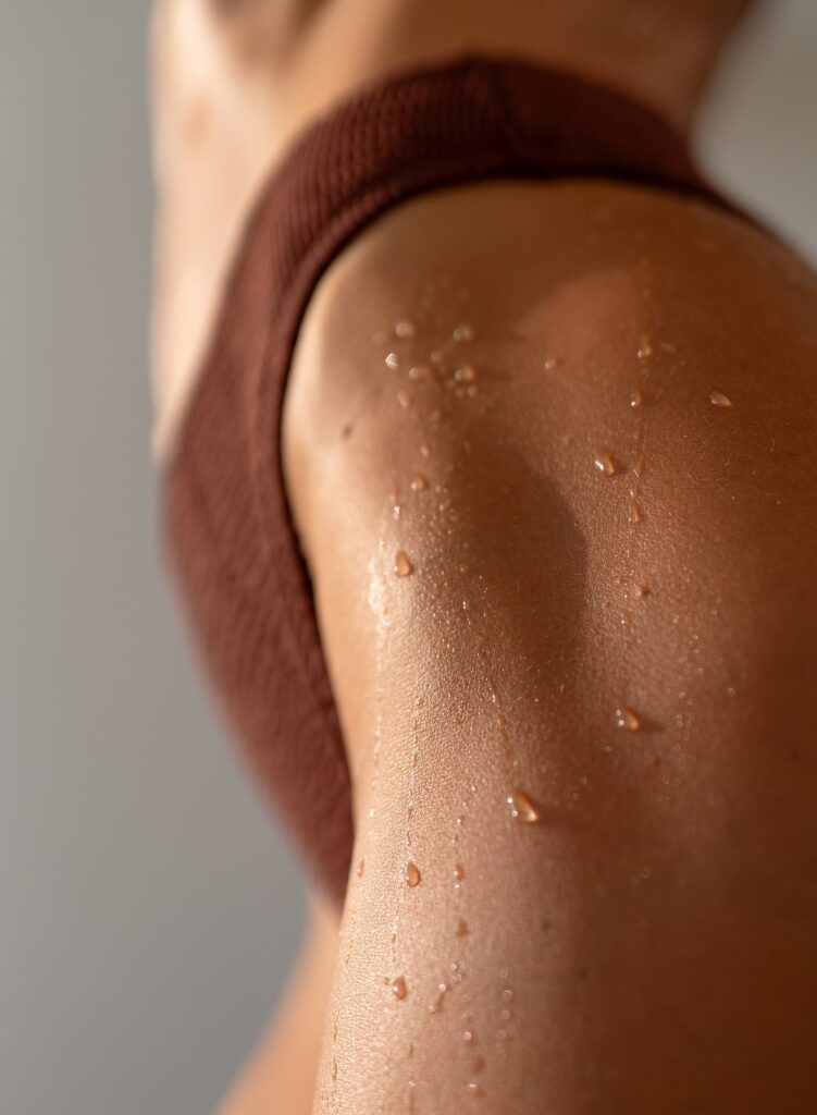 Close-Up Bikini Adjustment - Side View