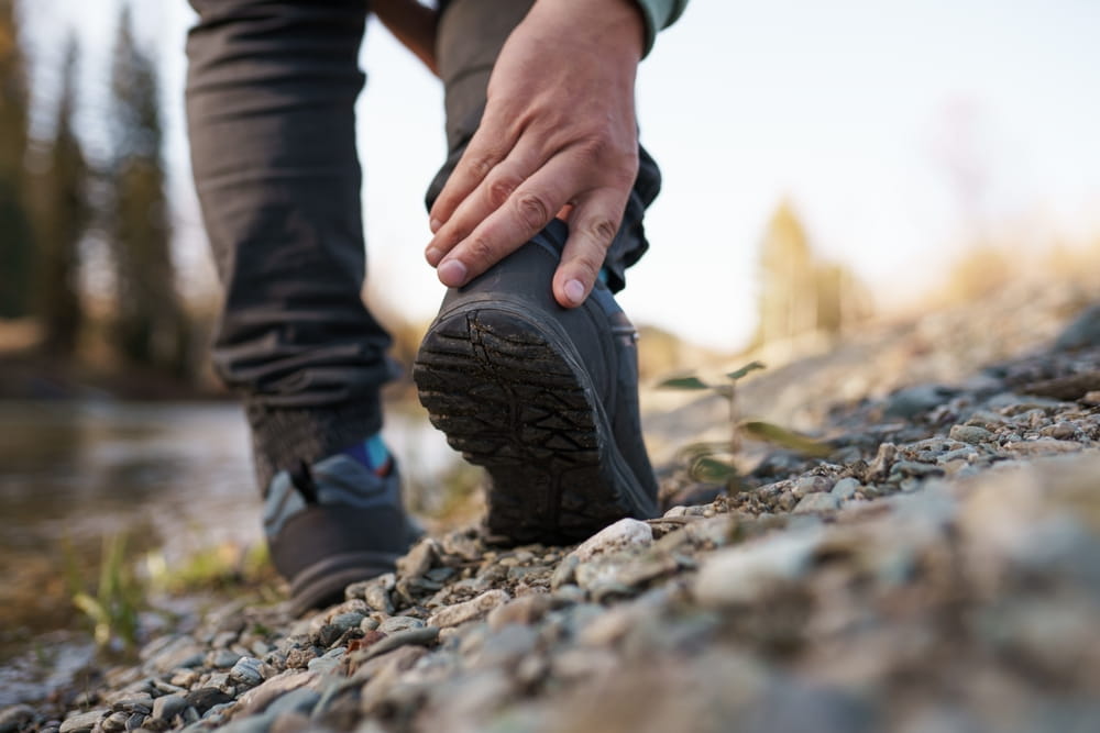mens walk in the countryside