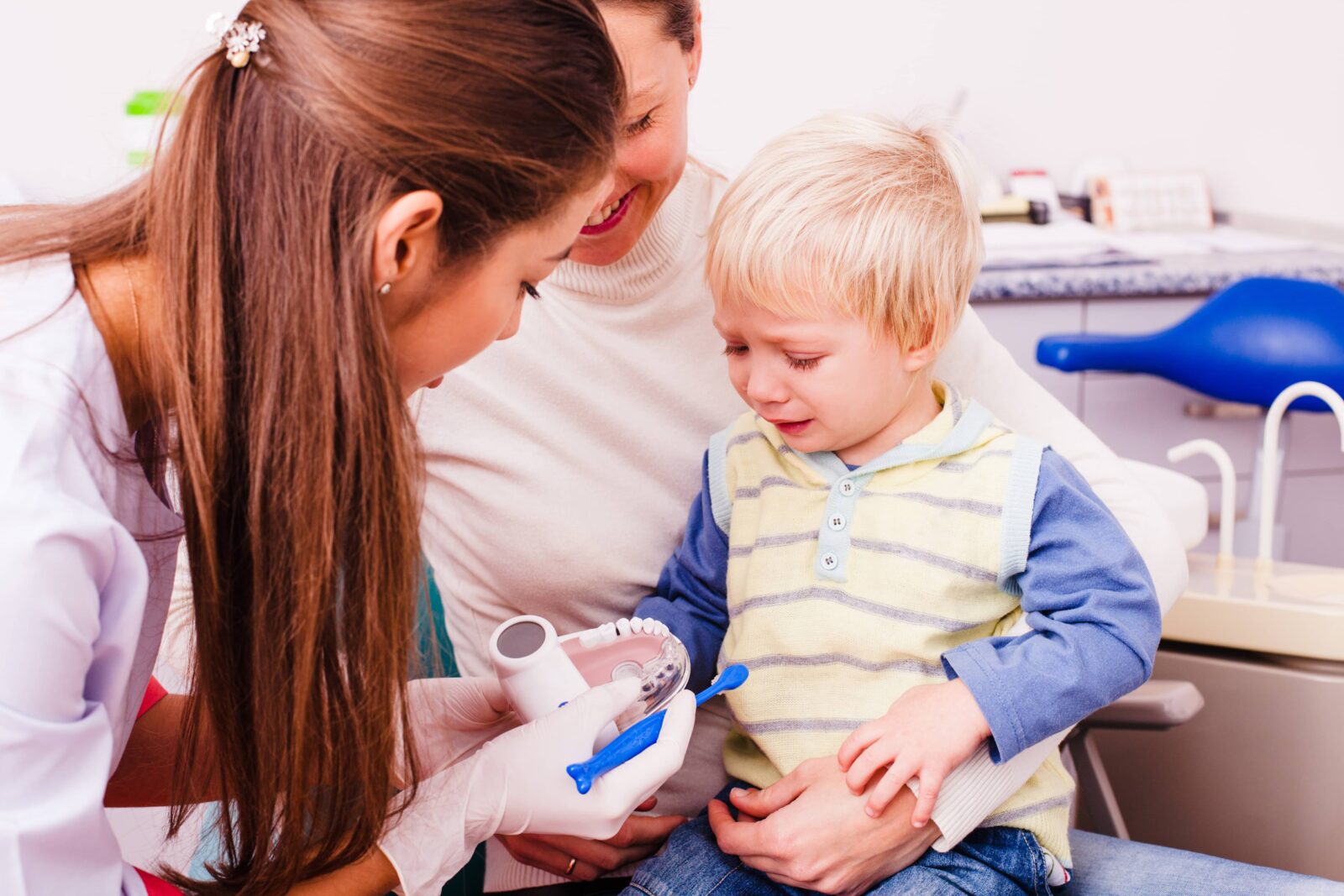 child Visiting a dentist