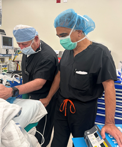 medical staff attending patient