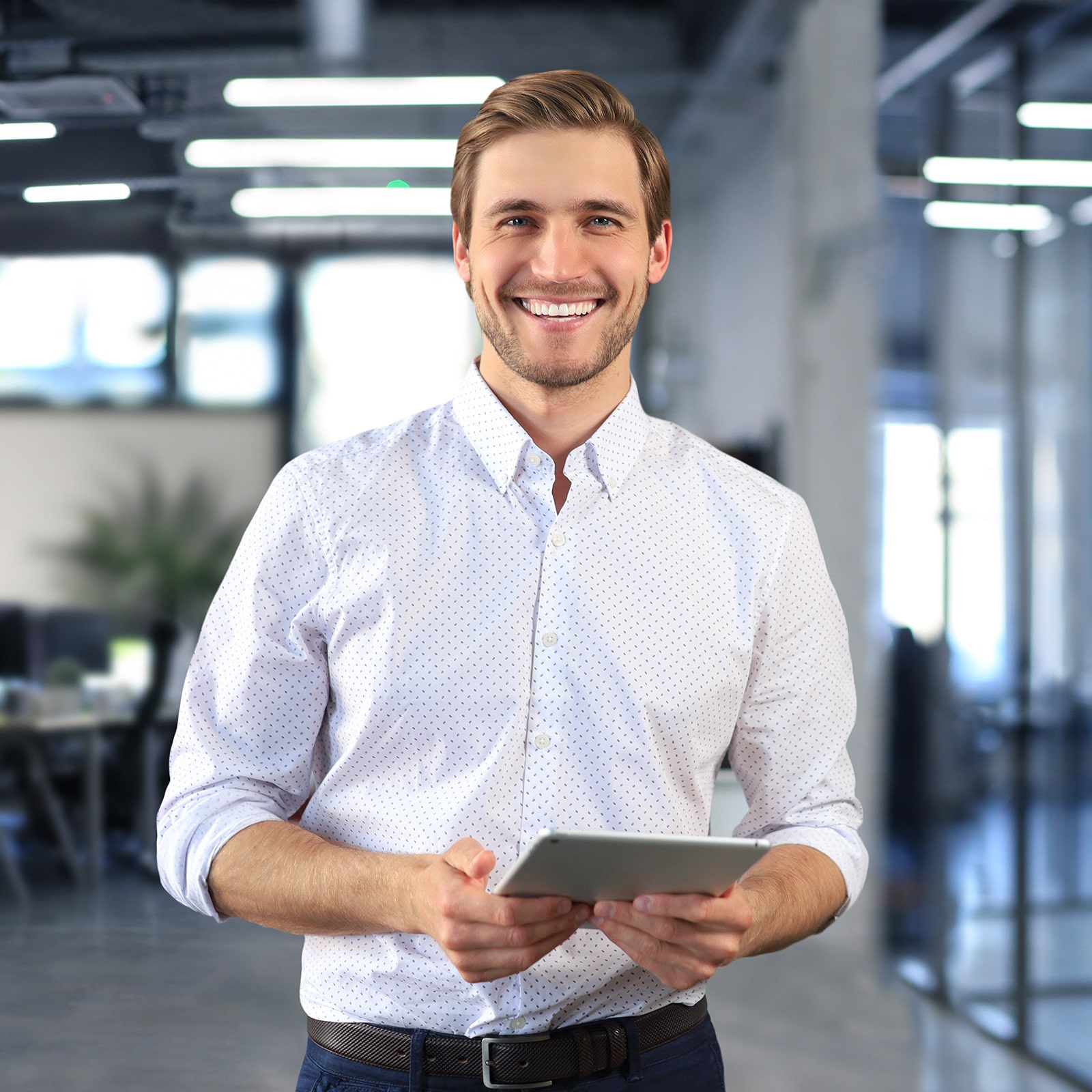 Blonde Professional Man SMiling