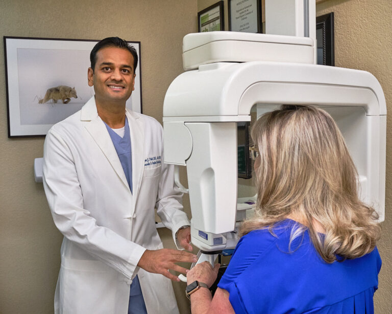 Upen J. Patel in treatment room