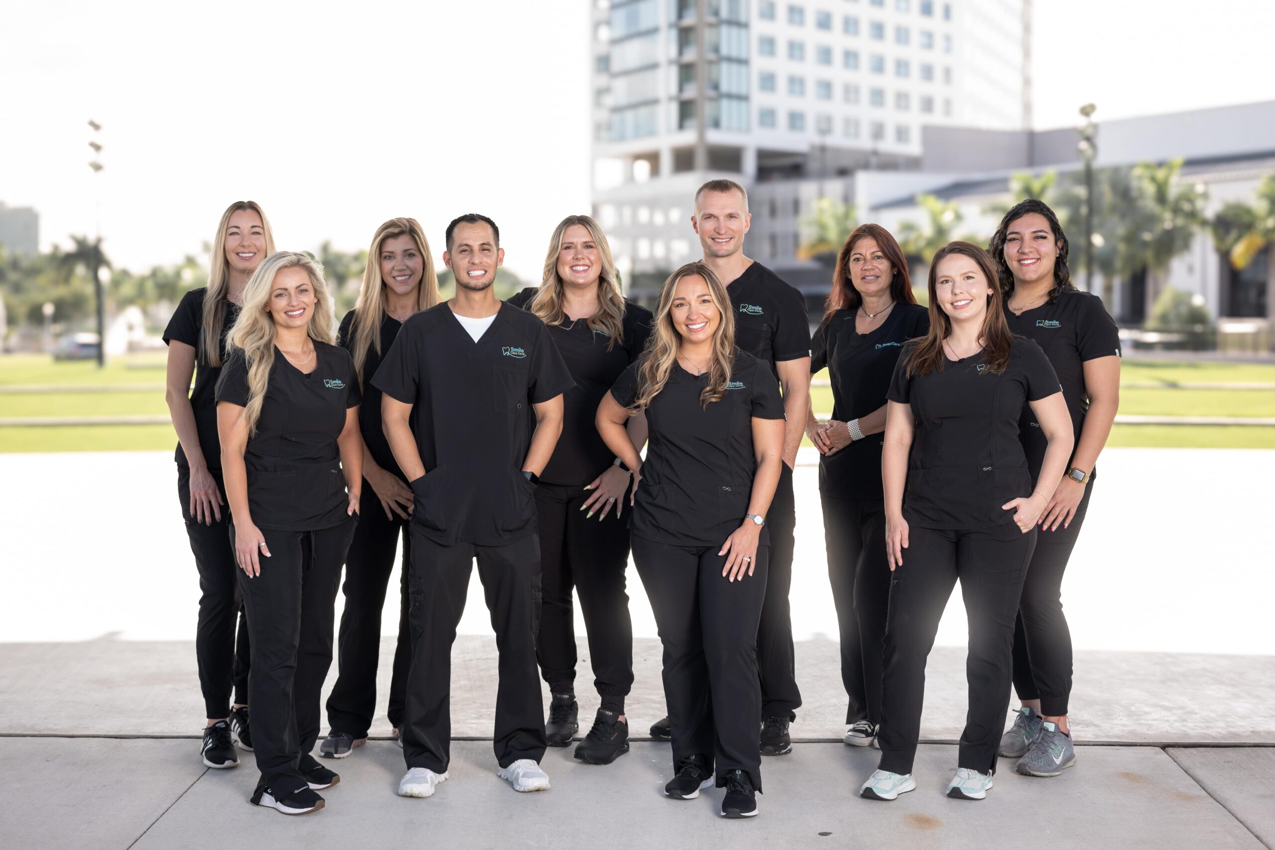 Dr. Klamut and Dental Assistants