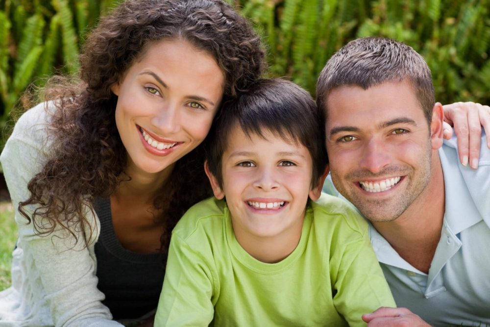 Happy smiling family