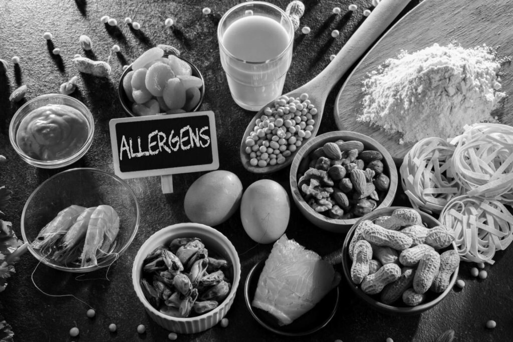 Composition with common food allergens