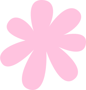 Background element showings pink abstract flower shape