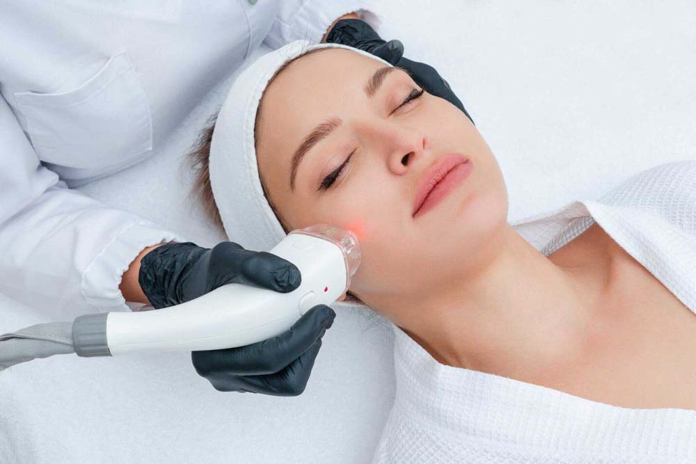 Woman getting Laser Treatment