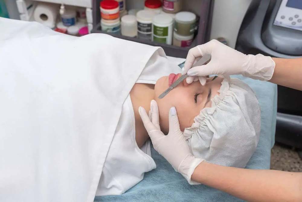 Woman getting treatment